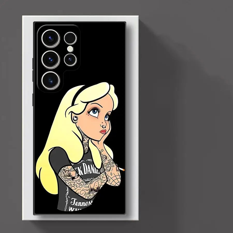 Soft Funda Back Phone Cover Case for Samsung Galaxy S22 Plus S21+ S25+ S24+ S23 FE S24 S20 S25 Ultra S21 Tattoo Disney