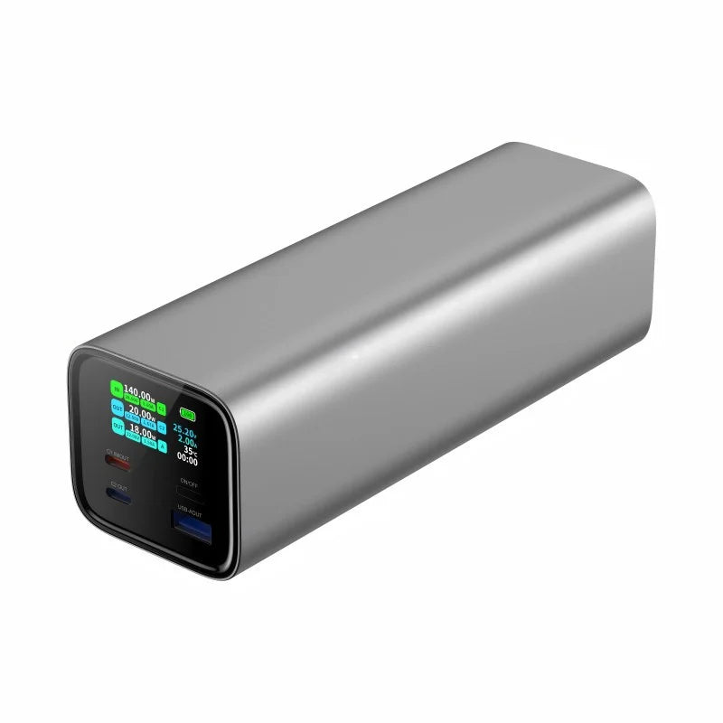 PD3.1 140W Power Bank 27000mah LCD TFT Color Screen 2C1A port Laptop Phone Drone Camera Portable Bidirectional Fast Charging