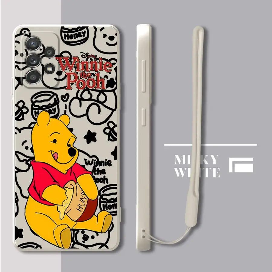 Case for Samsung Galaxy A11 A12 A34 A13 A14 A35 A51 A24 A36 A26 A15 A16 A22 A52 Soft Cover Winnie The Pooh Disney