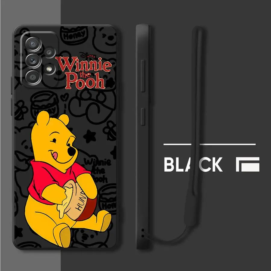 Case for Samsung Galaxy A11 A12 A34 A13 A14 A35 A51 A24 A36 A26 A15 A16 A22 A52 Soft Cover Winnie The Pooh Disney