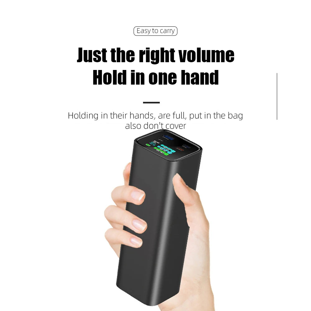PD3.1 140W Power Bank 27000mah LCD TFT Color Screen 2C1A port Laptop Phone Drone Camera Portable Bidirectional Fast Charging