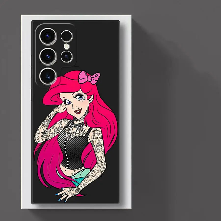 Soft Funda Back Phone Cover Case for Samsung Galaxy S22 Plus S21+ S25+ S24+ S23 FE S24 S20 S25 Ultra S21 Tattoo Disney