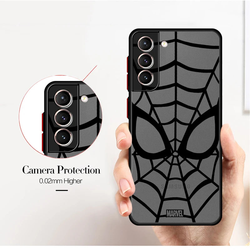 Marvel Spider Man Logo shell Case for Samsung Galaxy S21 FE S21 S20 S24 S10 S22 Plus S9 S23 Ultra S25