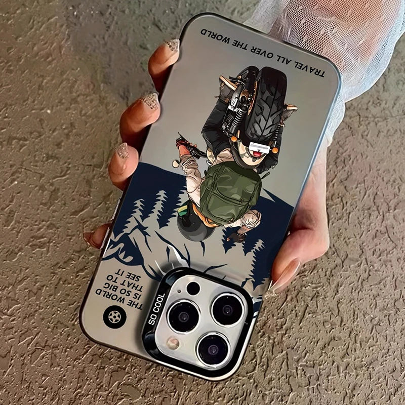 A Trendy Motorcycle-Themed Phone Case For Samsung S24 FE Cases Galaxy S25 S23 Ultra S21 Plus S22 A56 A36 A55 A35 A54 A52S Cover