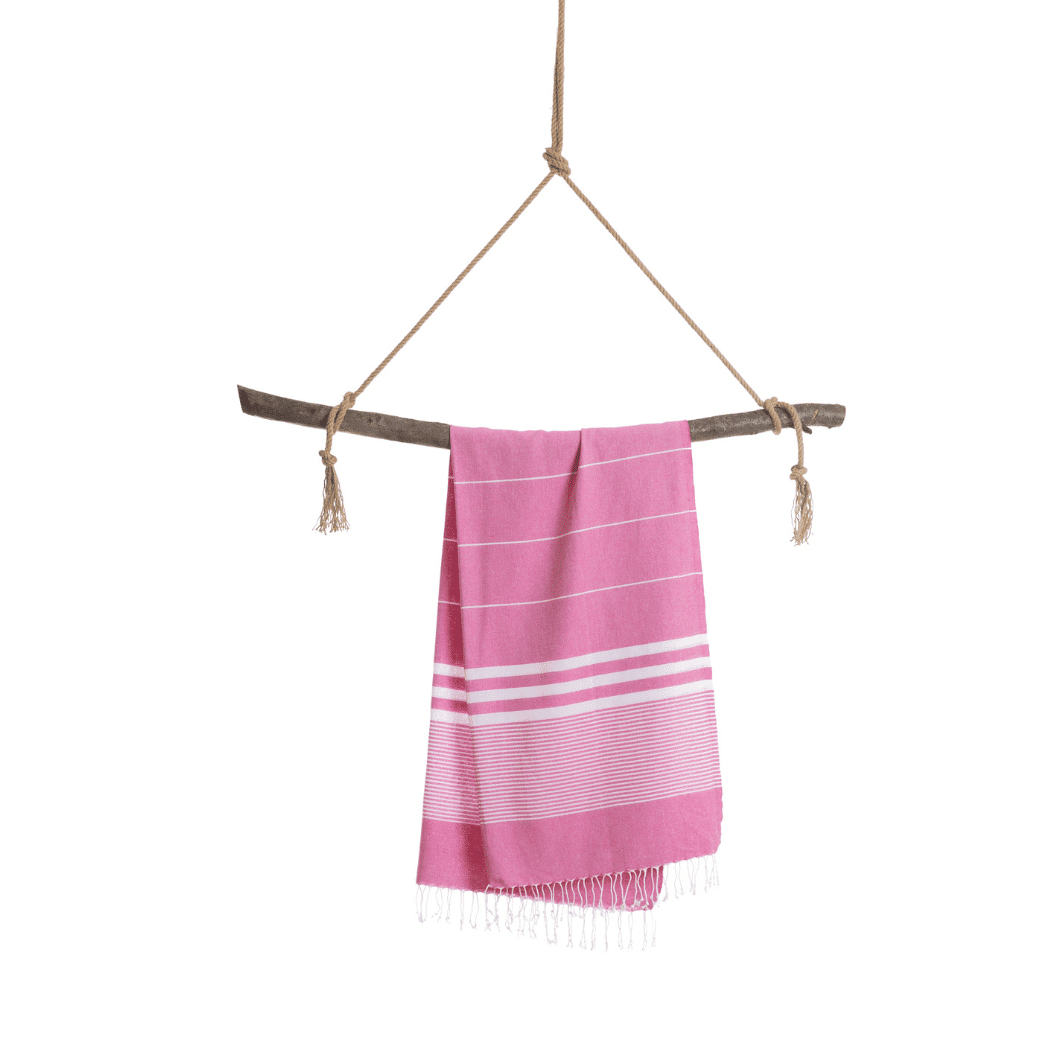 Beach Pool Hammam Towel, Pink in Gift Box