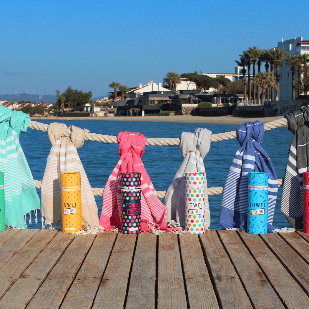 Beach Pool Hammam Towel, Pink in Gift Box