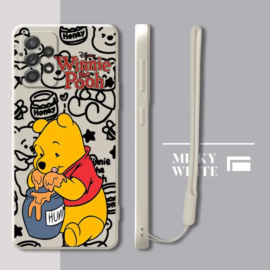 Case for Samsung Galaxy A11 A12 A34 A13 A14 A35 A51 A24 A36 A26 A15 A16 A22 A52 Soft Cover Winnie The Pooh Disney