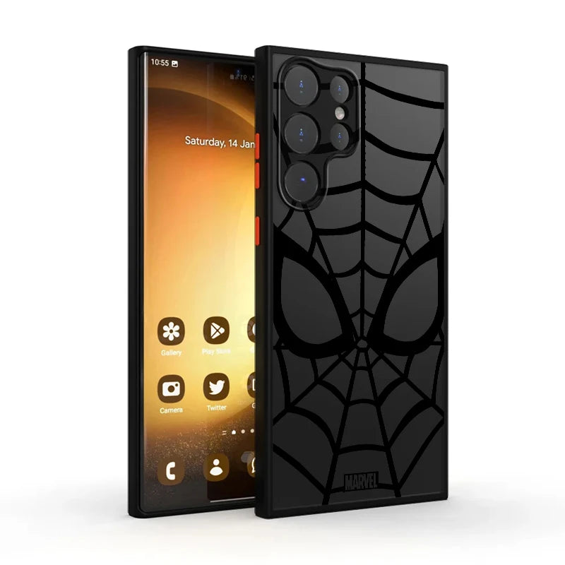 Marvel Spider Man Logo shell Case for Samsung Galaxy S21 FE S21 S20 S24 S10 S22 Plus S9 S23 Ultra S25