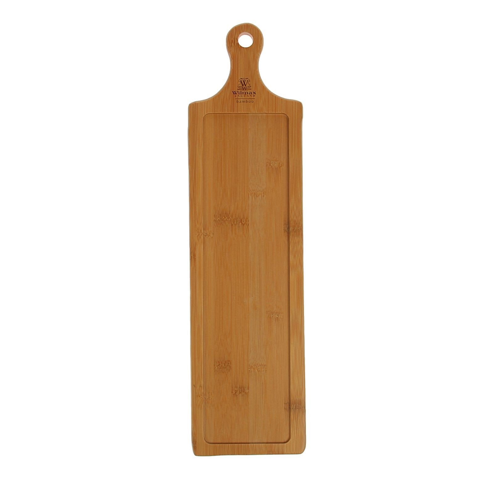 Fine Porcelain And Bamboo Serving Tray Combo Set With 12 Single
