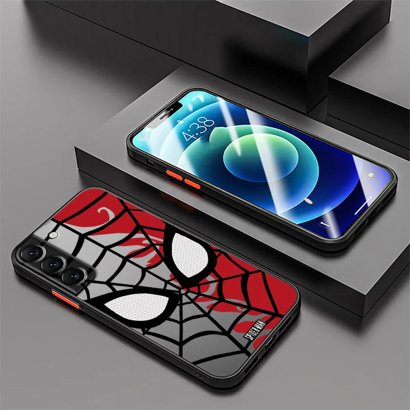 Marvel Spider Man Logo shell Case for Samsung Galaxy S21 FE S21 S20 S24 S10 S22 Plus S9 S23 Ultra S25