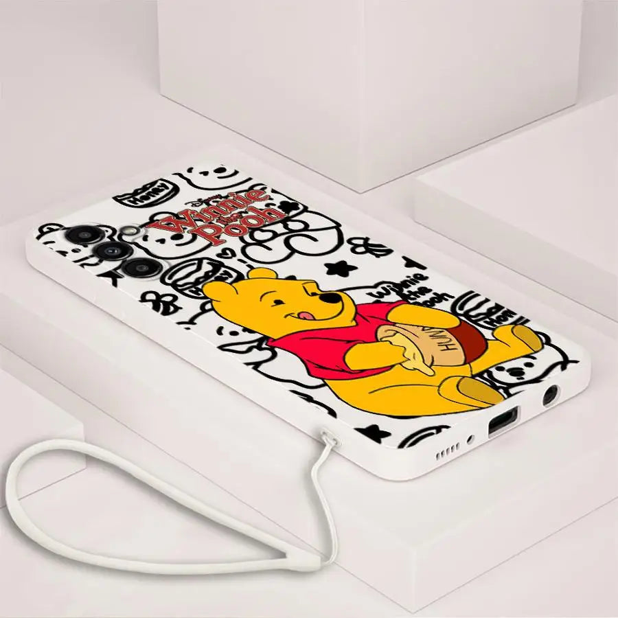 Case for Samsung Galaxy A11 A12 A34 A13 A14 A35 A51 A24 A36 A26 A15 A16 A22 A52 Soft Cover Winnie The Pooh Disney