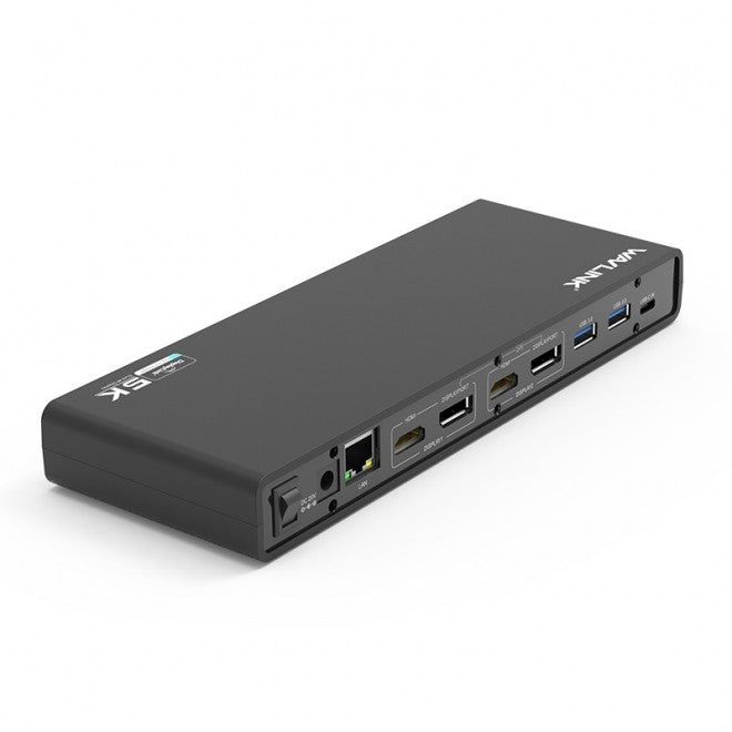 NNEDSZ USB-C Ultra 5K Laptop Docking Station with 6x USB3.0, 4K Dual Video Outputs, Gigabit Ethernet, Audio WS-UG69DK1